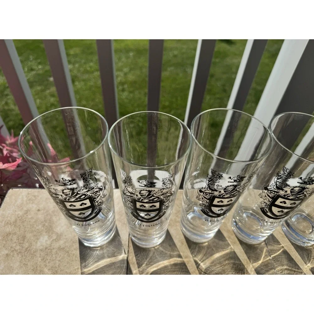Set of 5 Vintage Irish Coat of Arms Highball Glasses 7